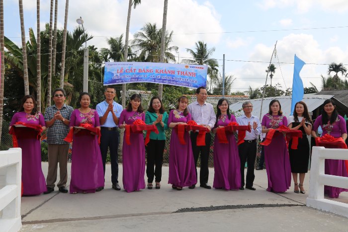 Vietbank: Khánh thành cầu giao thông nông thôn tại xã Kế Thành, tỉnh Sóc Trăng