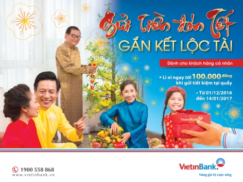 Gửi tiền tại VietinBank đón lộc đầu năm