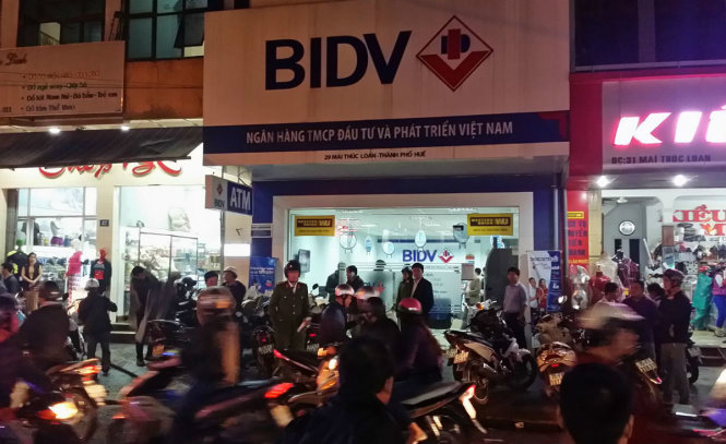 Ngân hàng BIDV ở Huế bị cướp